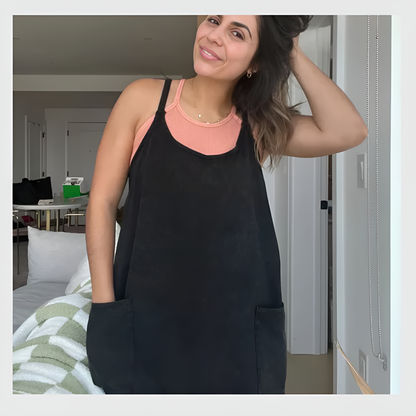 Women's Summer Mini Dress with Built-in Bra and Shorts