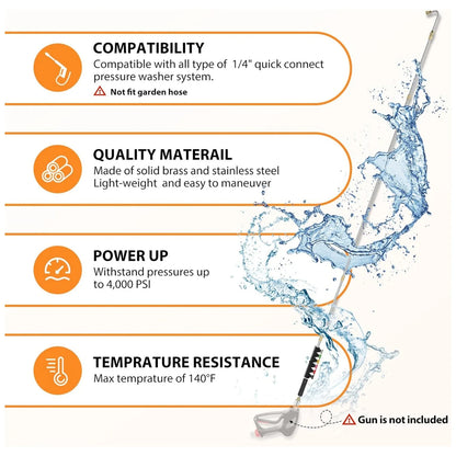 HydroForce™ MaxReach 4000 PSI – Baguette Télescopique