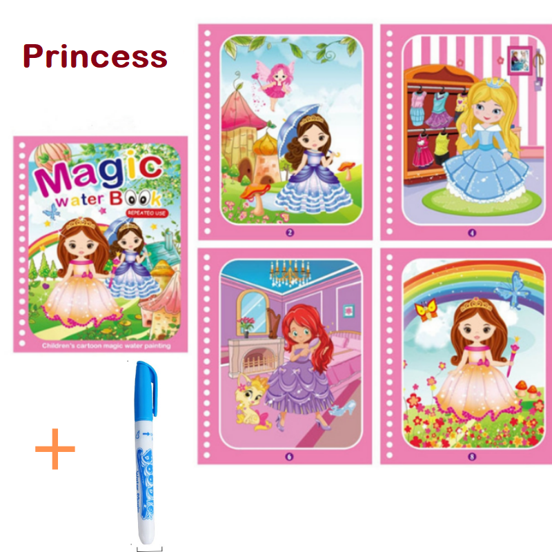 4 Magic Watercolor Books