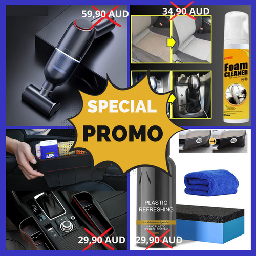 Set of 4 sparkling products for car