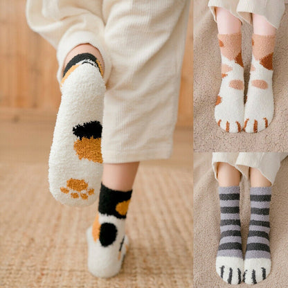 New Cotton Socks : Funny Print Cat Paw Warm Socks