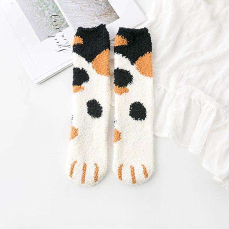 New Cotton Socks : Funny Print Cat Paw Warm Socks