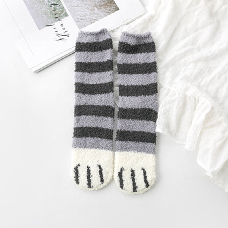 New Cotton Socks : Funny Print Cat Paw Warm Socks