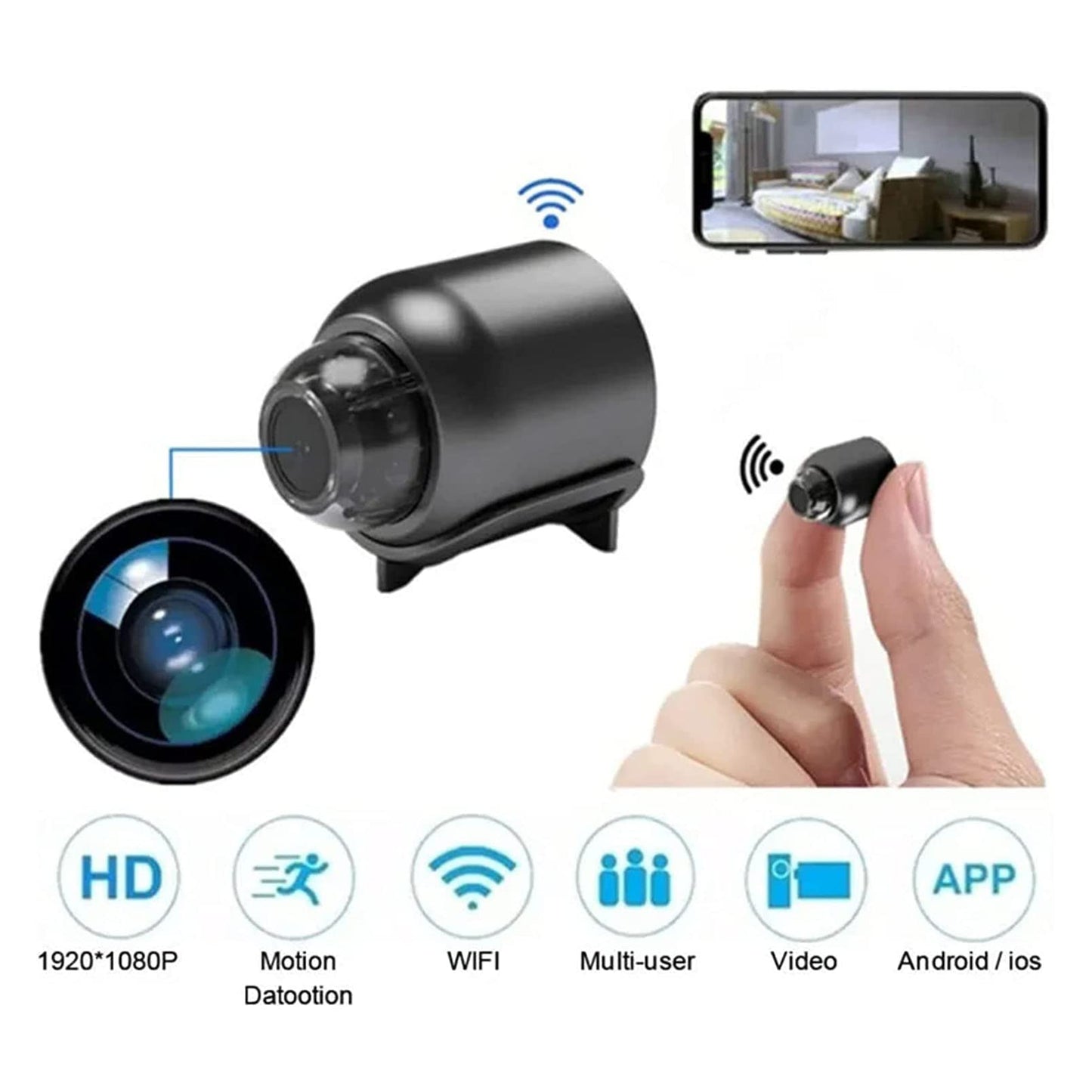 Mini HD Caméra WIFI 1080P