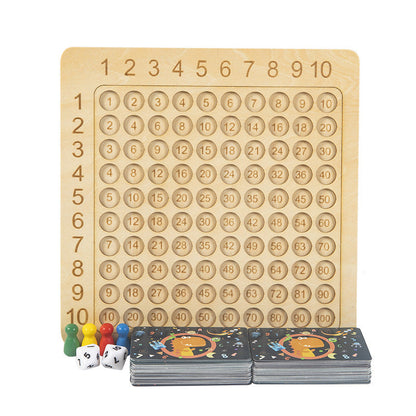 Wooden BOARD - Multiplication And Math board