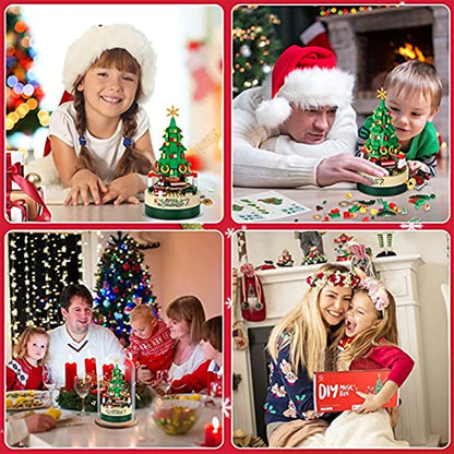 Building Blocks Christmas Tree Music Box