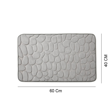 Cobblestone Embossed Bath Mat