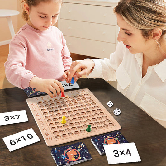 Wooden BOARD - Multiplication And Math board