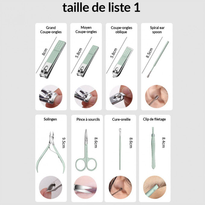 16-in-1 Manicure Set with Nail Clippers