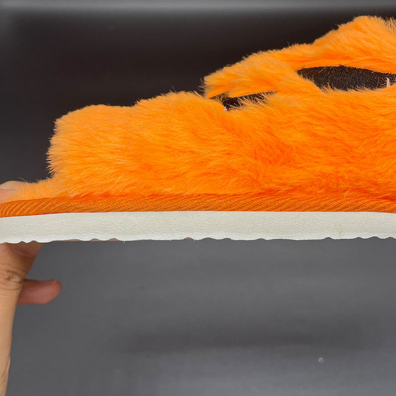 Halloween Pumpkin-Shaped Slippers