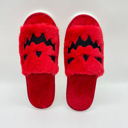 Halloween Pumpkin-Shaped Slippers