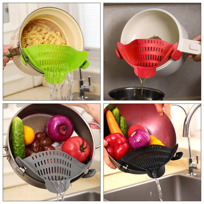 Silicone kitchen strainer
