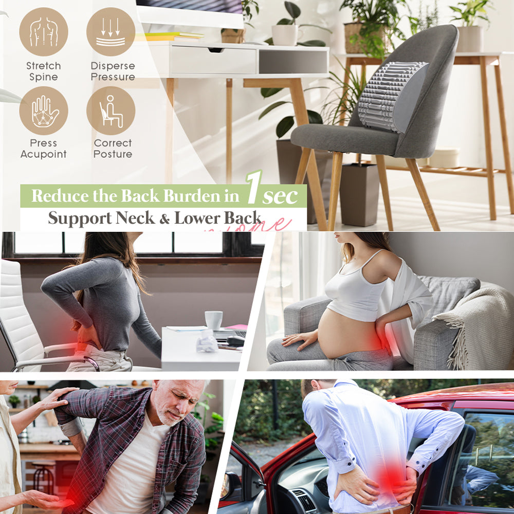 BACK STRETCHER PILLOW - RELIEVE YOUR SCIATIC AND CERVICAL PAIN