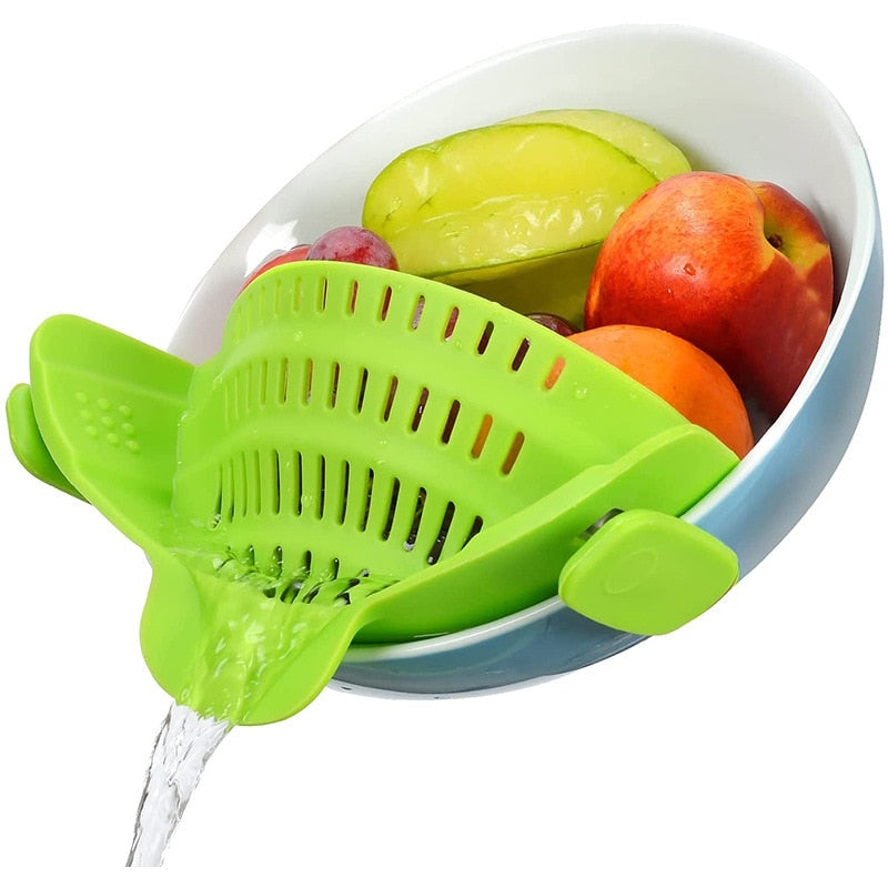 Silicone kitchen strainer