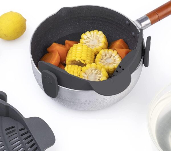 Silicone kitchen strainer