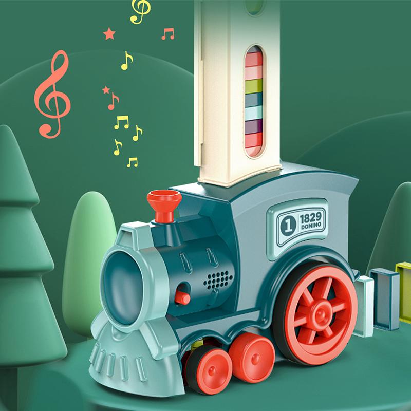 Kids Automatic Laying Domino Train