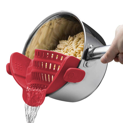 Silicone kitchen strainer