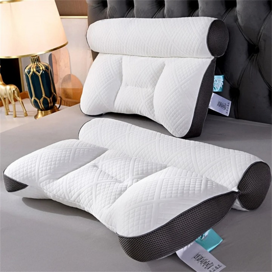 Comfortable goose down pillow for enhanced cervical support, improving sleep quality.